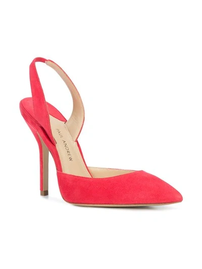 Shop Paul Andrew Slingback Pumps In Red