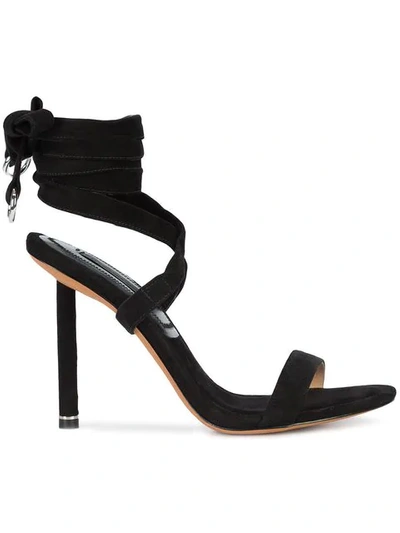 Shop Alexander Wang Strappy Sandals - Black
