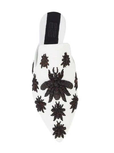 Shop Sanayi313 Embroidered Bug Patch Slippers