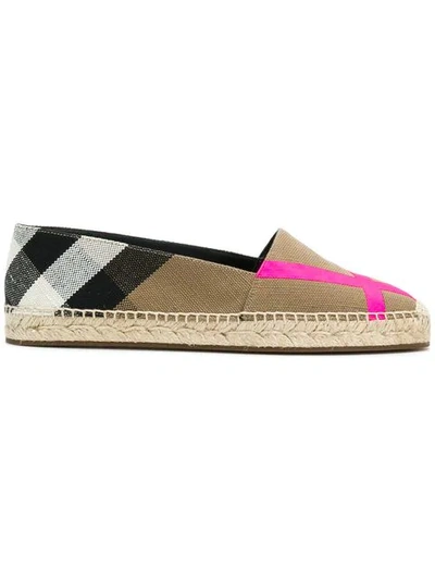 Shop Burberry Classic Check Espadrilles