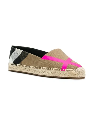 Shop Burberry Classic Check Espadrilles