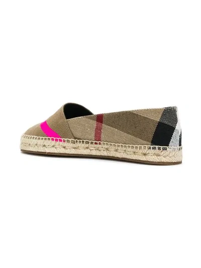 Shop Burberry Classic Check Espadrilles