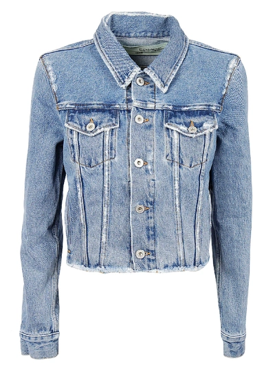 Shop Off-white Denim Jacket In Blue