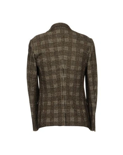 Shop Dolce & Gabbana Blazers In Dark Brown