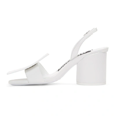 Shop Jacquemus White Les Rond Carre Sandals