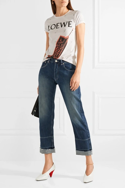 Lanvin Monogram Pattern Wide Leg Jeans — BLOGGER ARMOIRE