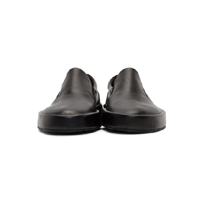 Shop Jil Sander Black Softy Slip-on Sneakers In 7041 Black