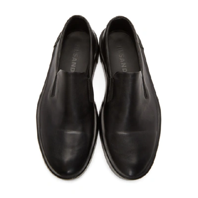 Shop Jil Sander Black Softy Slip-on Sneakers In 7041 Black