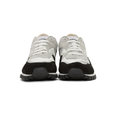 Shop Spalwart Black And Grey Marathon Trail Sneakers