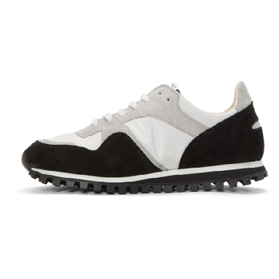 Shop Spalwart Black And Grey Marathon Trail Sneakers
