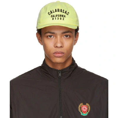 Yeezy Calabasas Printed Baseball Hat In Yellow | ModeSens