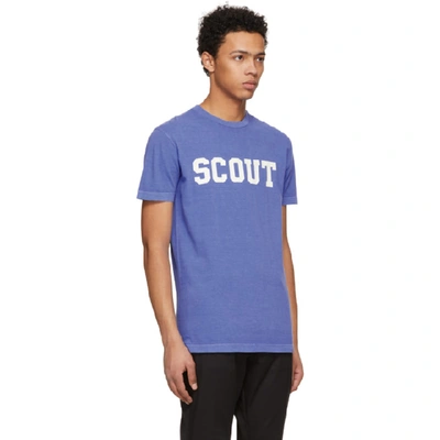 Shop Dsquared2 Blue 'scout' Long Cool T-shirt