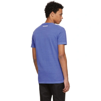 Shop Dsquared2 Blue 'scout' Long Cool T-shirt