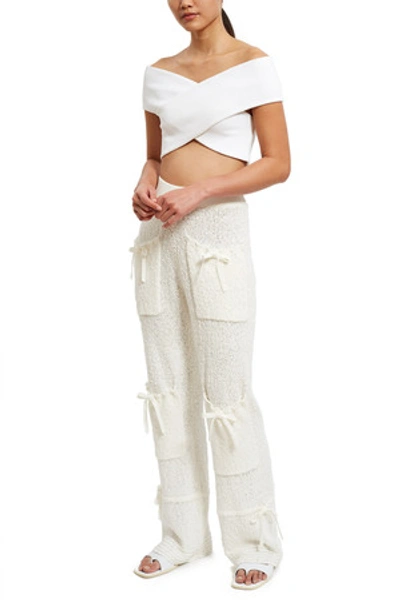 Shop Opening Ceremony Boucle Pants In White