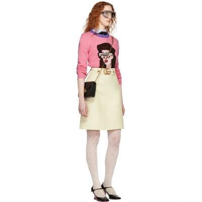 Shop Gucci Pink Jacquard Woman Sweater In 5018 Pink