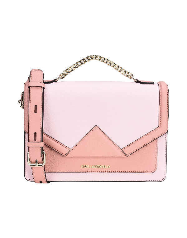 Karl Lagerfeld K/klassik Shoulder Bag Pink ModeSens