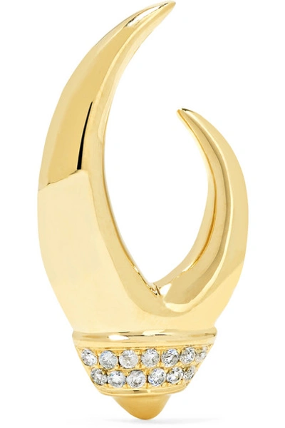 Shop Yvonne Léon 18-karat Gold Diamond Earring