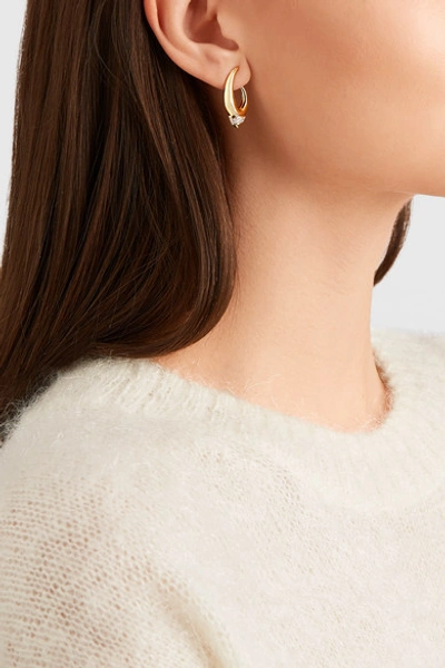 Shop Yvonne Léon 18-karat Gold Diamond Earring