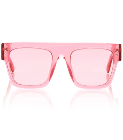Shop Stella Mccartney Icy Ice Acetate Sunglasses In Pink