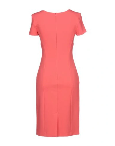 Shop Emporio Armani Short Dress In Coral