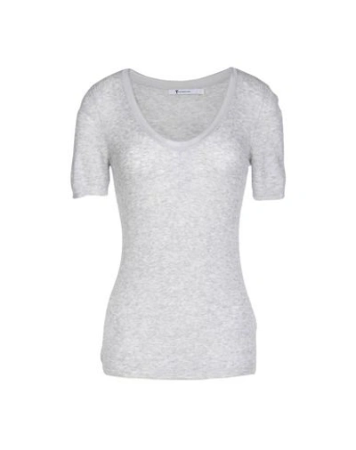 Shop Alexander Wang T Sweater In Light Grey