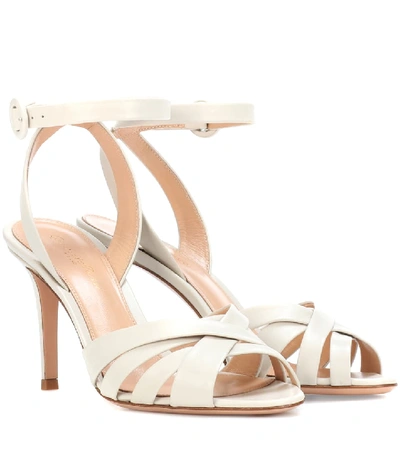 Shop Gianvito Rossi Exclusive To Mytheresa.com - Multi-strap High Leather Sandals In White