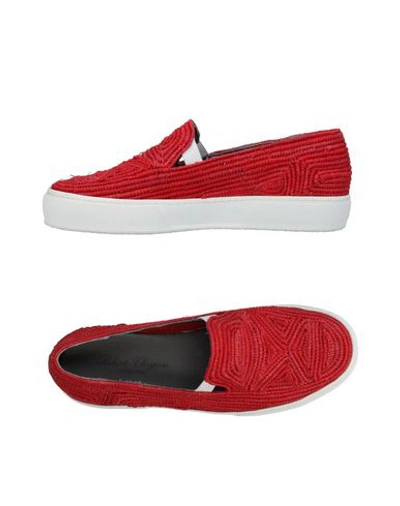 Shop Robert Clergerie Sneakers In Red