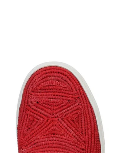 Shop Robert Clergerie Sneakers In Red