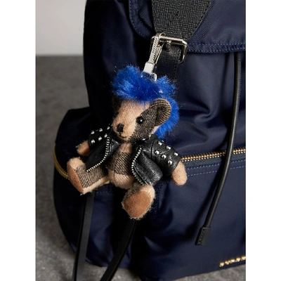 Shop Burberry The Punk Thomas Bear Charm In Camel