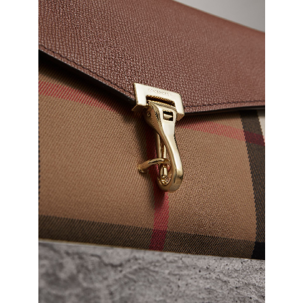 Burberry 'small Macken' Check Crossbody Bag Beige In Tan ModeSens