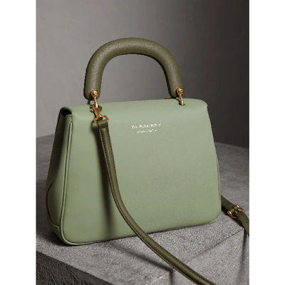Shop Burberry The Medium Dk88 Top Handle Bag In Celadon Green