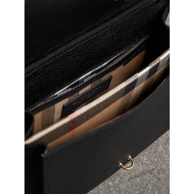 Burberry Crossbody Small Burleigh Black Leather Messenger Bag - MyDesignerly