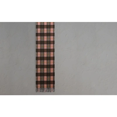 Shop Burberry Check Cashmere Scarf In Ash Rose