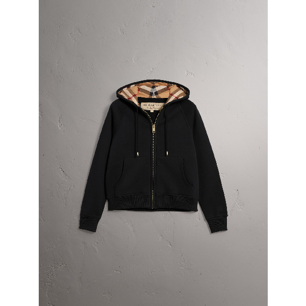 black burberry zip up