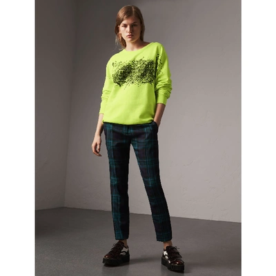 Shop Burberry Doodle Print Cotton Sweatshirt