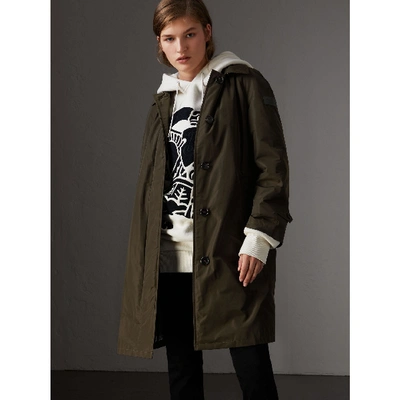 Shop Burberry Detachable Hood Showerproof Car Coat