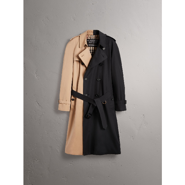 burberry two tone trench coat