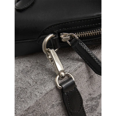 Shop Burberry London Leather Pouch In Black