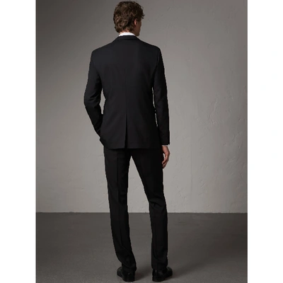 Shop Burberry Modern Fit Wool Suit In Black