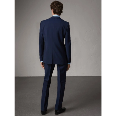 Shop Burberry Modern Fit Wool Mohair Suit In Royal Navy