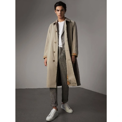 Shop Burberry The Brighton Car Coat In Sandstone