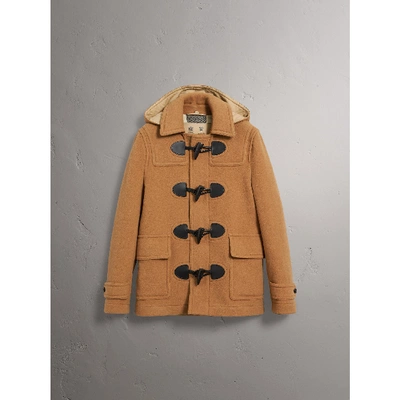 Shop Burberry The Plymouth Duffle Coat In Mid Camel