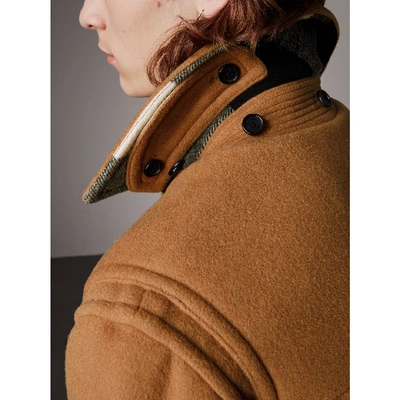 Shop Burberry The Plymouth Duffle Coat In Mid Camel