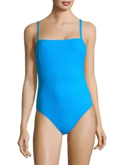 Shop Gottex Swim Au Natural One-piece Tank Swimsuit In Turquoise