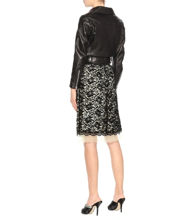 Shop Marc Jacobs Lace Overlay Skirt In Black