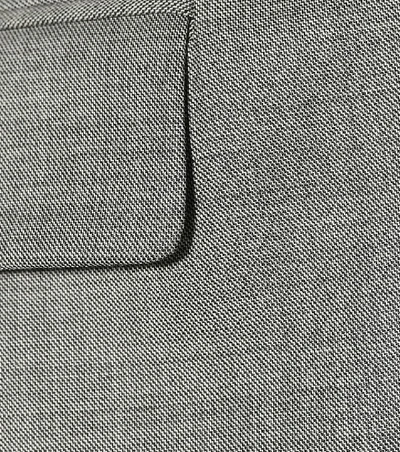 Shop Prada Wool And Silk Blazer In Grey
