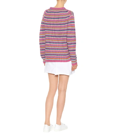 Shop Marc Jacobs Striped Cashmere Sweater