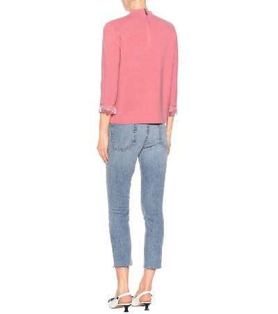 Shop Marc Jacobs Wool And Cashmere Sweater In Pink