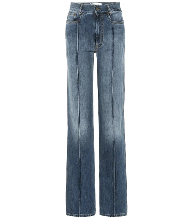 Shop Maison Margiela High-waisted Straight-leg Jeans In Blue