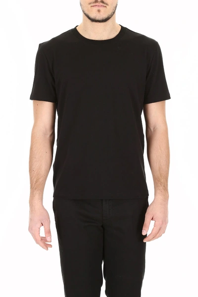 Shop Saint Laurent Love Print Jersey T-shirt In Noir-rouge-naturelbianco